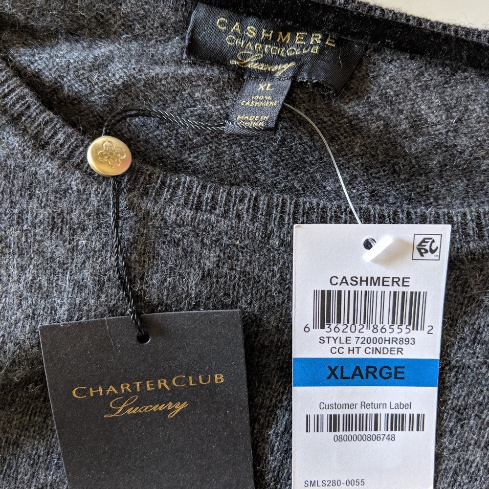 Charter Club cashmere sweater